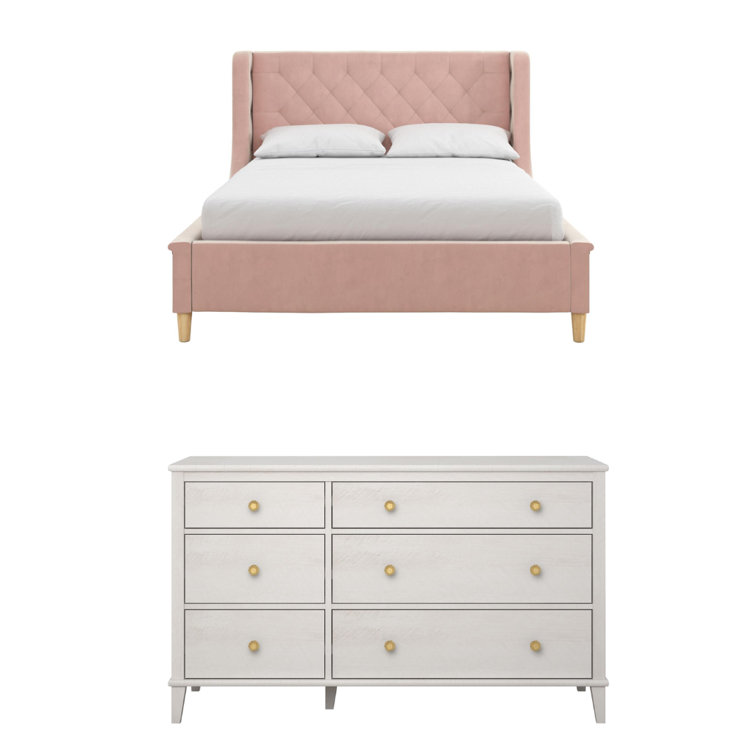 Little Seeds Monarch Hill Ambrosia Full Bed and Poppy Dresser Set